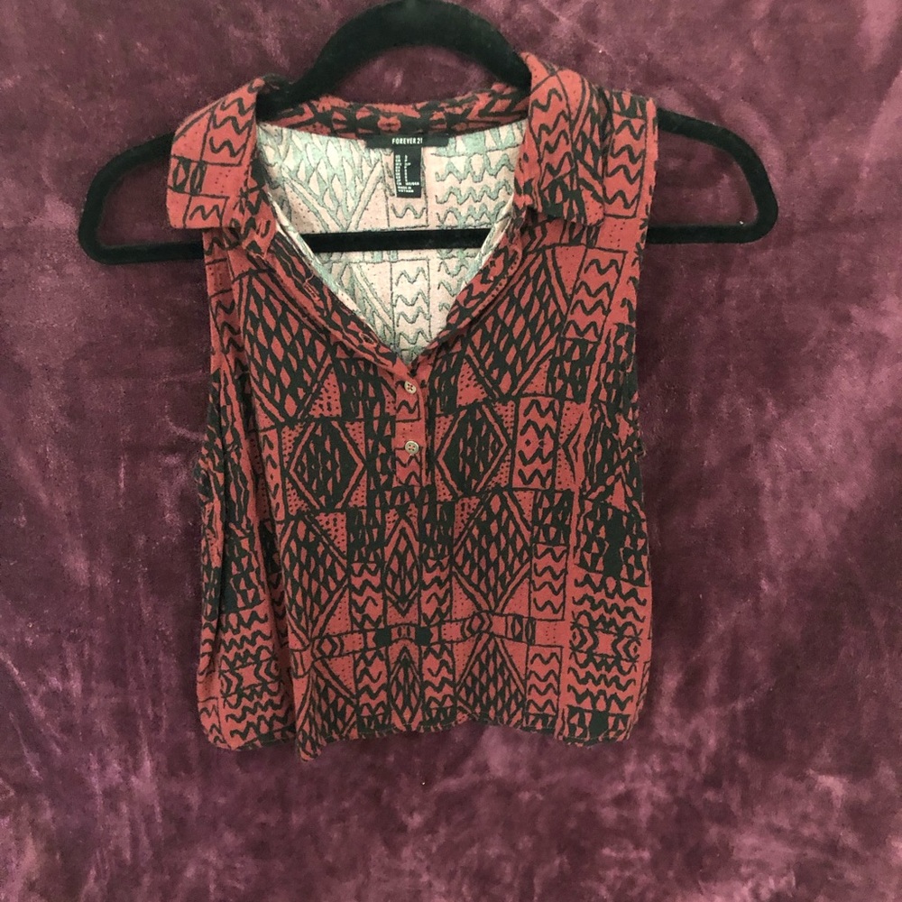 Maroon crop top